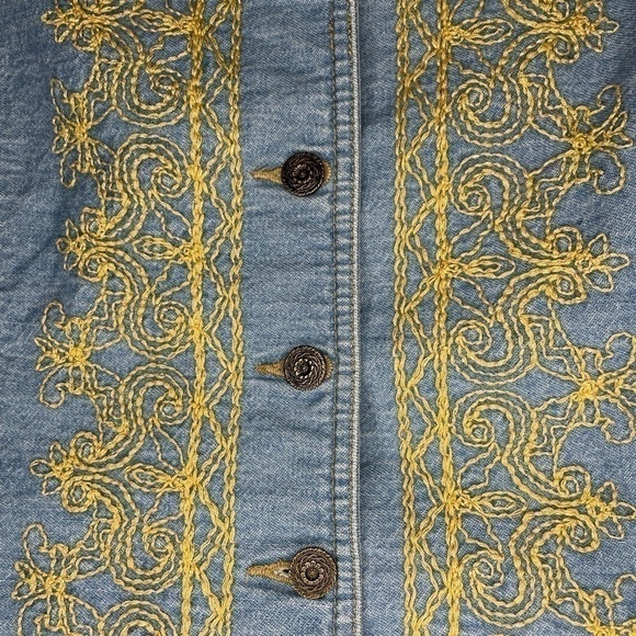 Vintage Lizwear Denim Vest | Western Boho 90s Y2K Vibes | Size Large - Picture 10 of 10